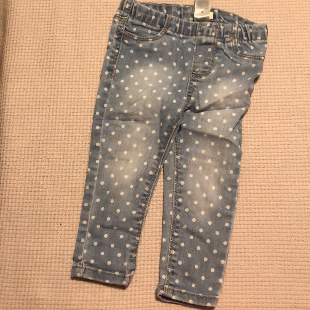 Polka dot jeans